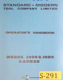 Standard Modern Tool-Standard Modern Tool 19\", 1960 & 1980, Lathes Operations Electric & Parts Manual-19-19 Inch-19\"-1960-1980-01